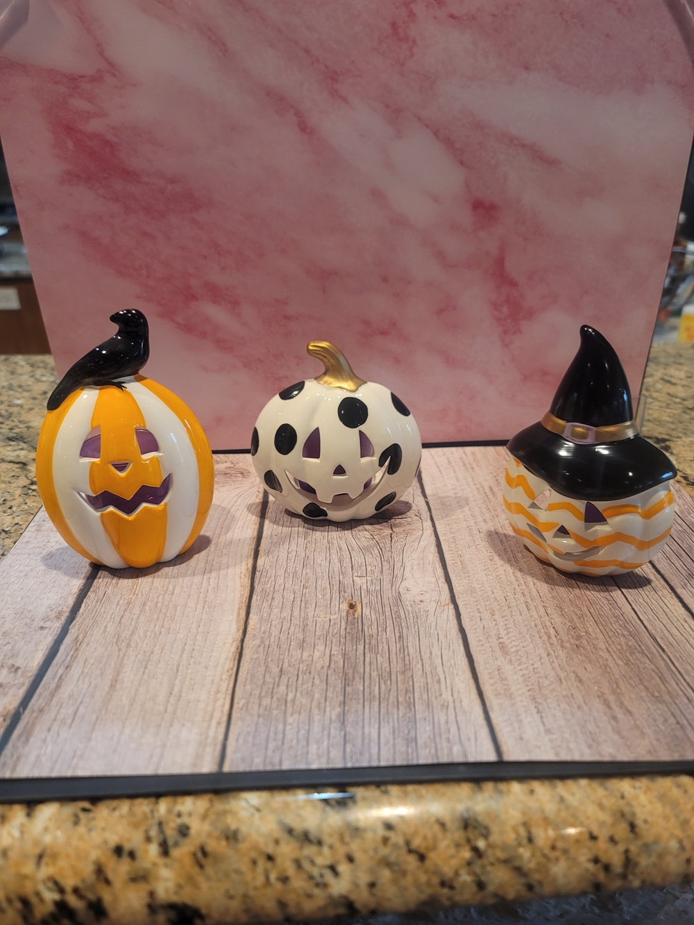 Halloween Ceramic Pumpkin Trio - P93391 - PartyLite